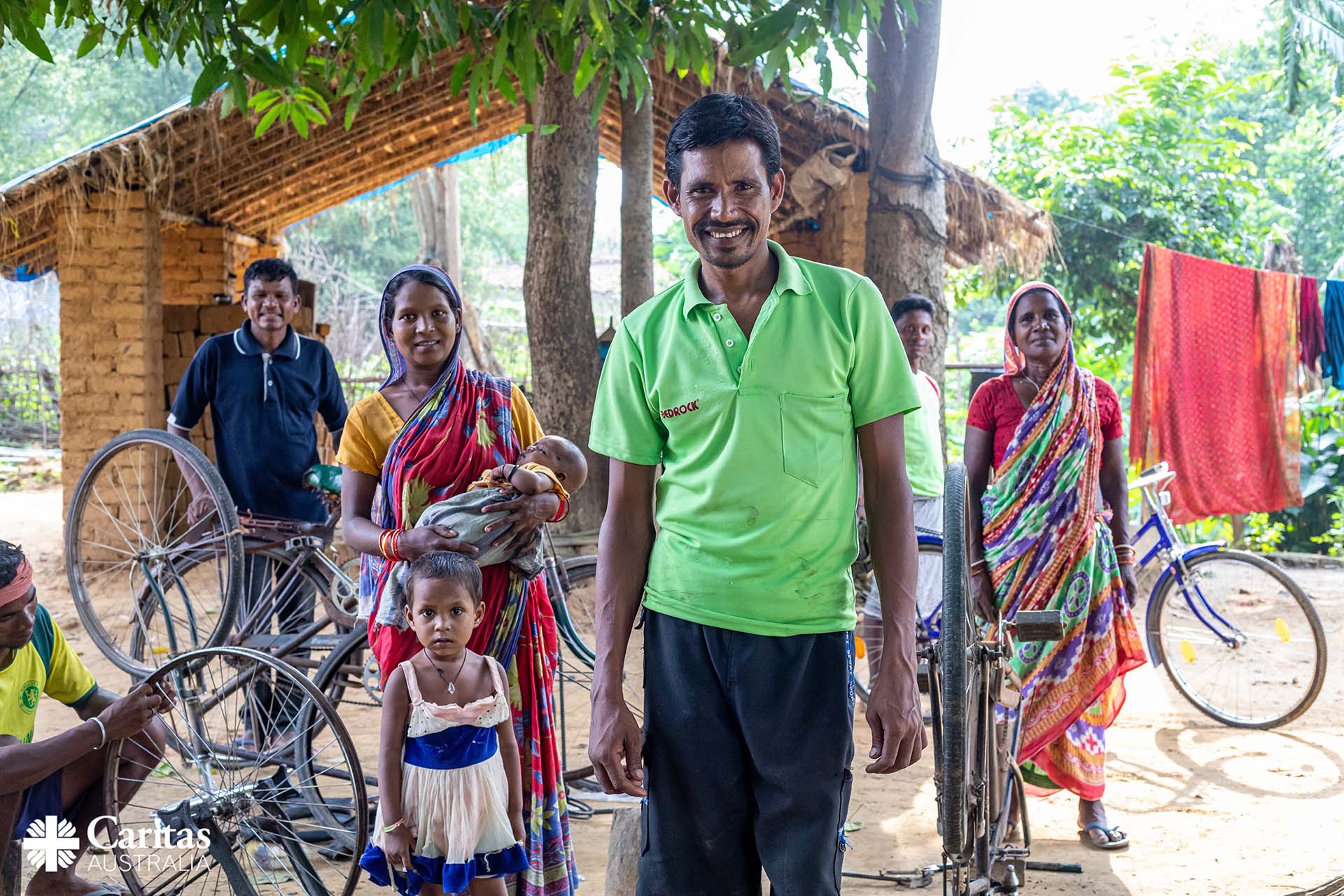 Biru With His Family In India