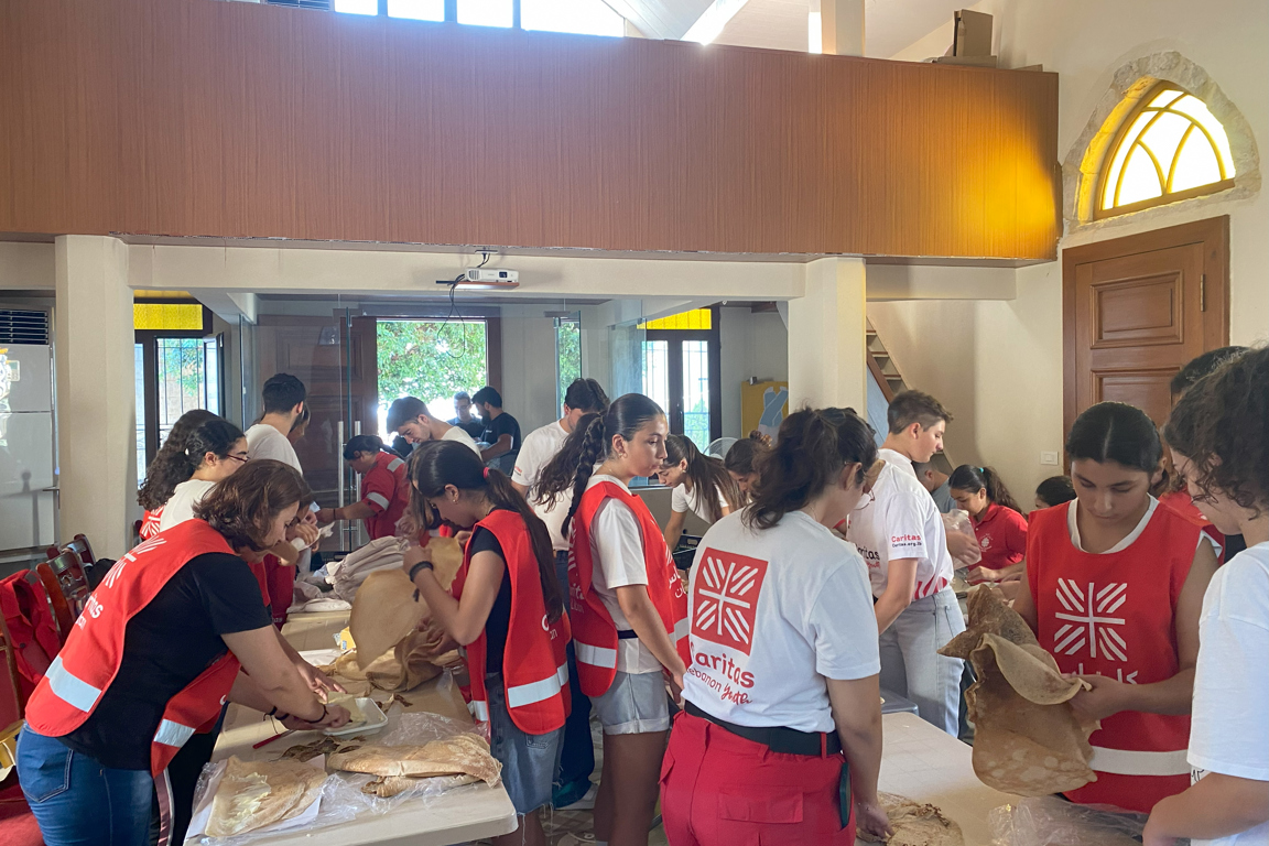 Preparation Of Food For Those People In Need Photo Credit Caritas Lebanon