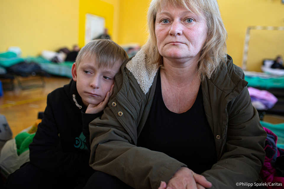 Mother And Son From Ukraine