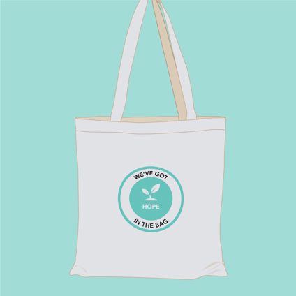 Tote Bag Product Tiles Hope Front