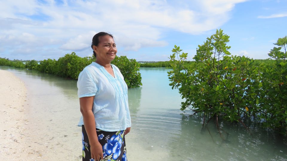 Teruabine Anna Nuariki From Kiribati Climate Action Network. Photo Zhi Yan Min