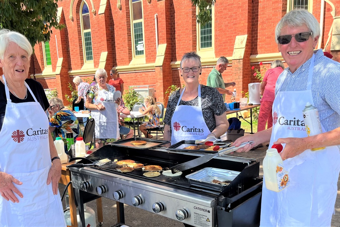 St John's Numurkah Project Compassion Sunday Event Launch Sausage Sizzle