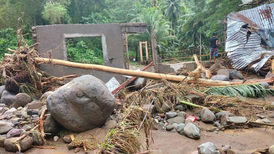 Destroyed Houses In Santa Catalina, Negros Occidental, Philippines. Photo Caritas Philippines