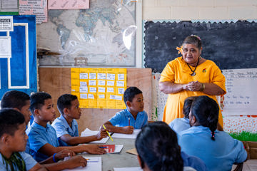 Principal Ada Teaching Students