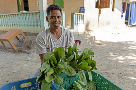 Chiquito Holding His Vegetables