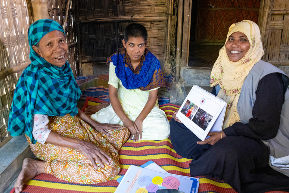 Sakhina With Caritas Bangladesh Staff