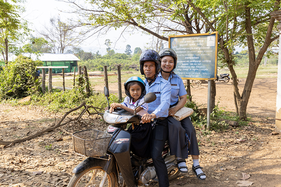 Salin And Family Going To School