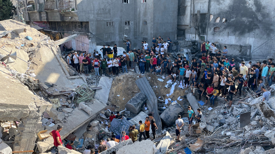 Rubble And Damage After An Airstrike Caritas Jerusalem