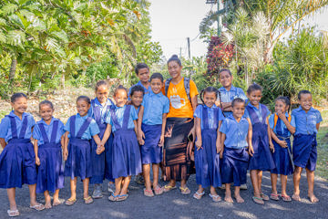 Samoa Students Going To School