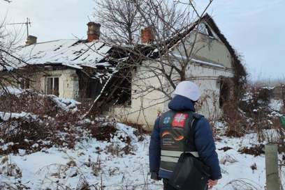 Caritas Zaporizhzhia delivering food kits in buffer zone. Photo: Caritas Ukraine. (1)