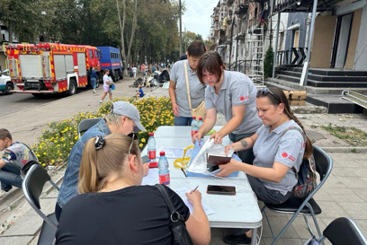 Caritas Spes Set Up In The Town Centre To Support Impacted Families Photo Credit Caritas Spes