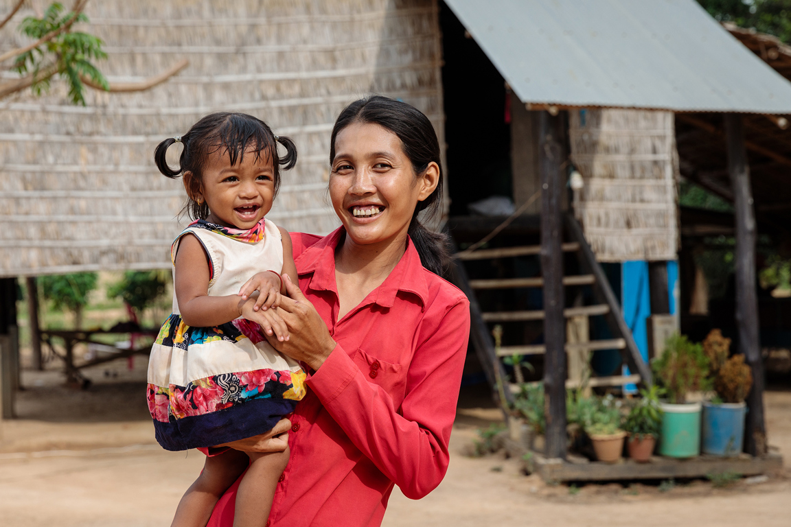 With your generous support, Sileap in Cambodia started her own hatchery and can now earn income to support her children.