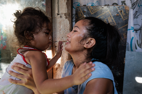 Ronita And Her Son In The Phillipines