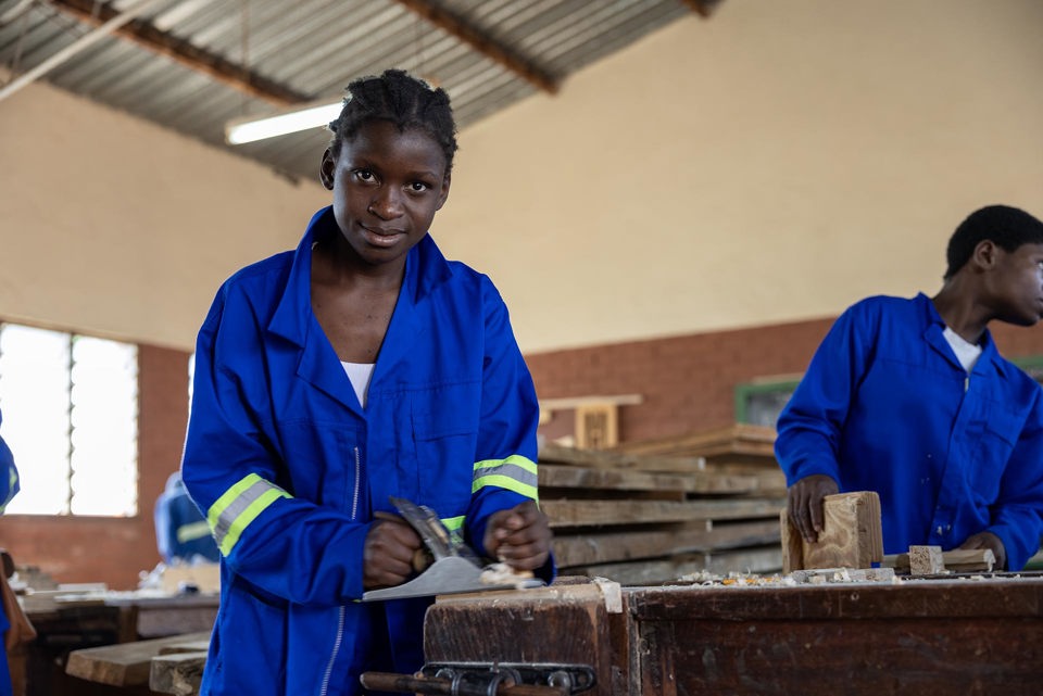 Carpentry Student In Malawi