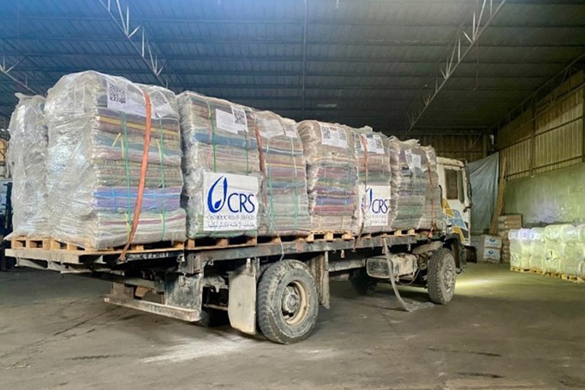 Shelter Supplies Arriving To A Warehouse In Gaza City In Late January Photo Credit CRS