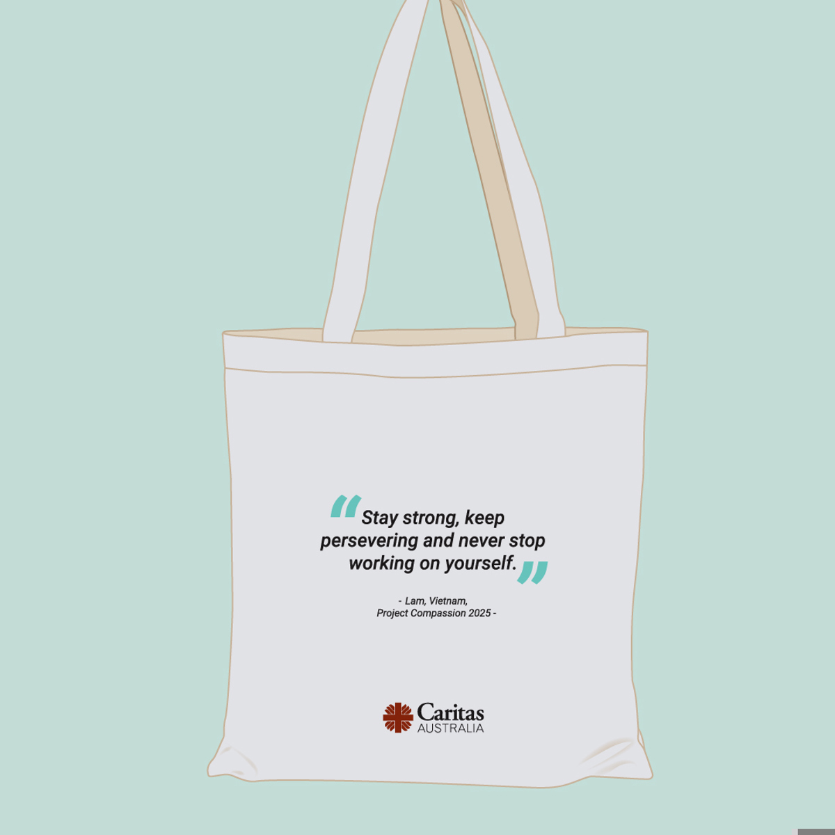 Tote Bag Product Tiles Courage Back (1)