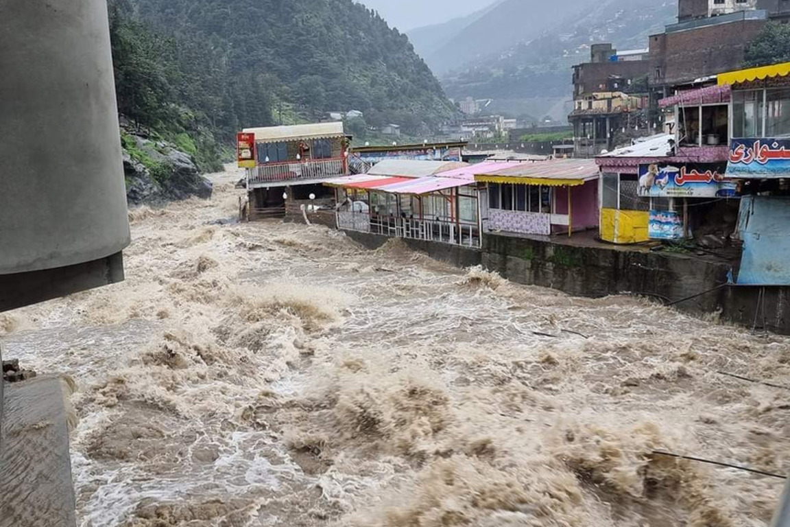 Floods Hitting Markets In KPK And Causing Destruction At Large Scale