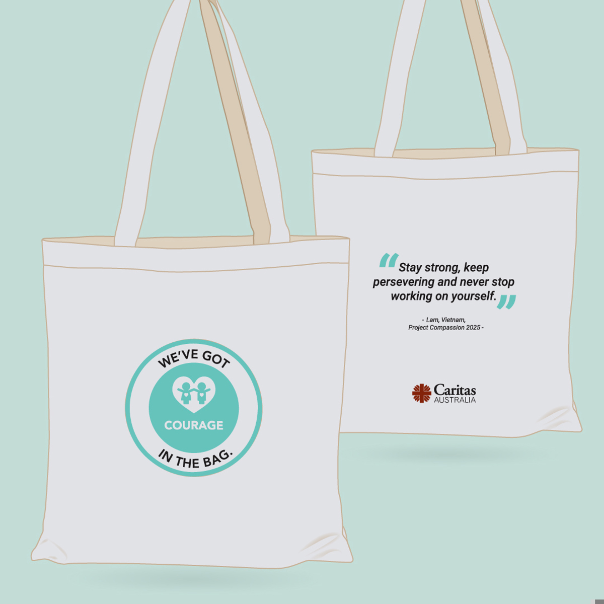 Tote Bag Product Tiles Courage Both Sides (1)