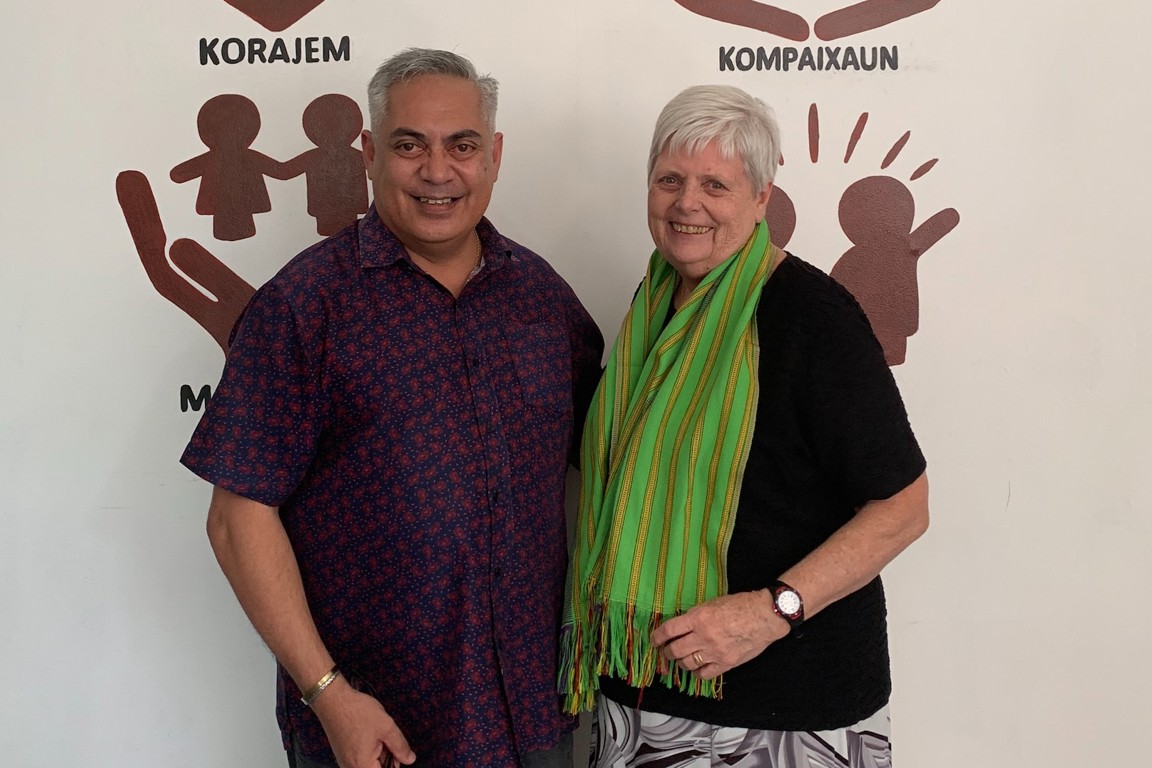 Fernado Pires Country Representative Of Caritas Australia In Timor Leste With Sr. Leone Wittmack General Manager Mission And Culture At Catholiccare NT Photo Credit CCNT