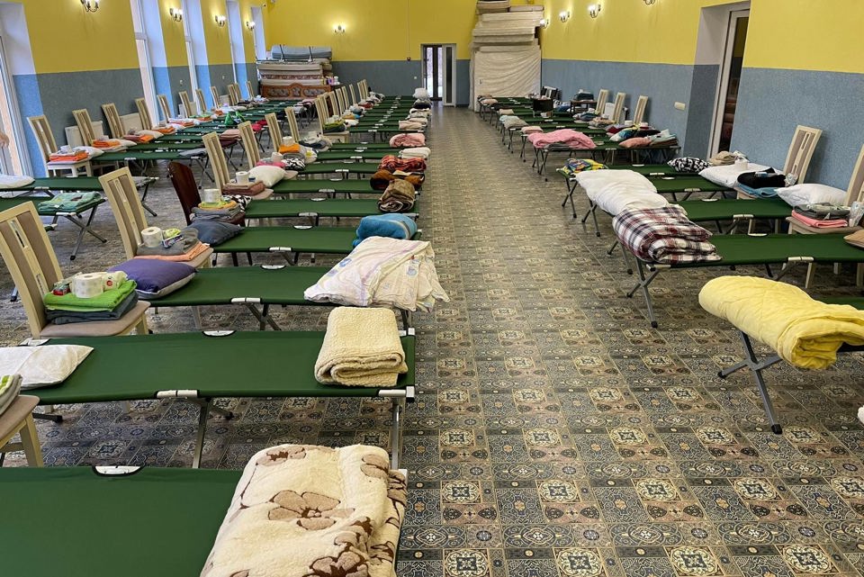 Emergency Shelter For Ukrainians Who Have Fled The Conflict In Dohobrych, On The Ukrainian Polish Border. Photo Caritas Ukraine