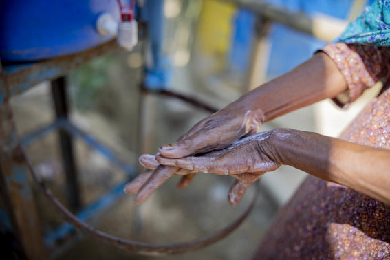 Washing Hands In Coxs Bazar