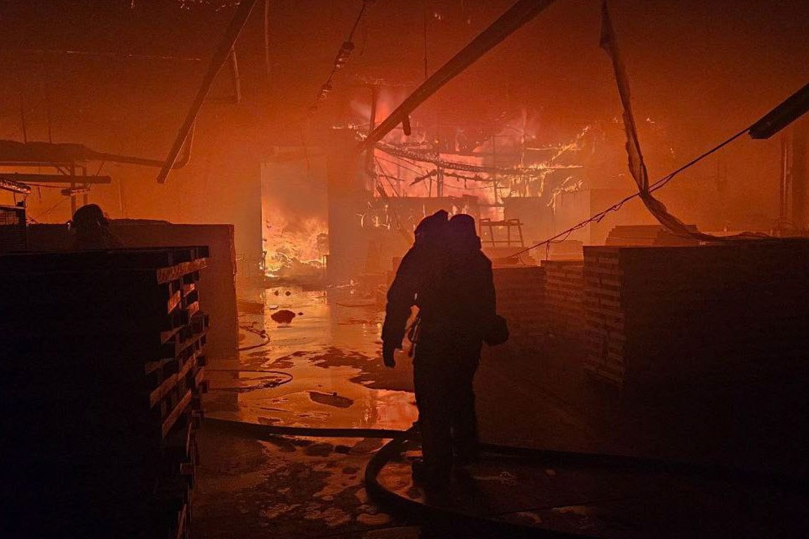 2023 September UKRAINE Fire Of The Warehouse In Lviv 007