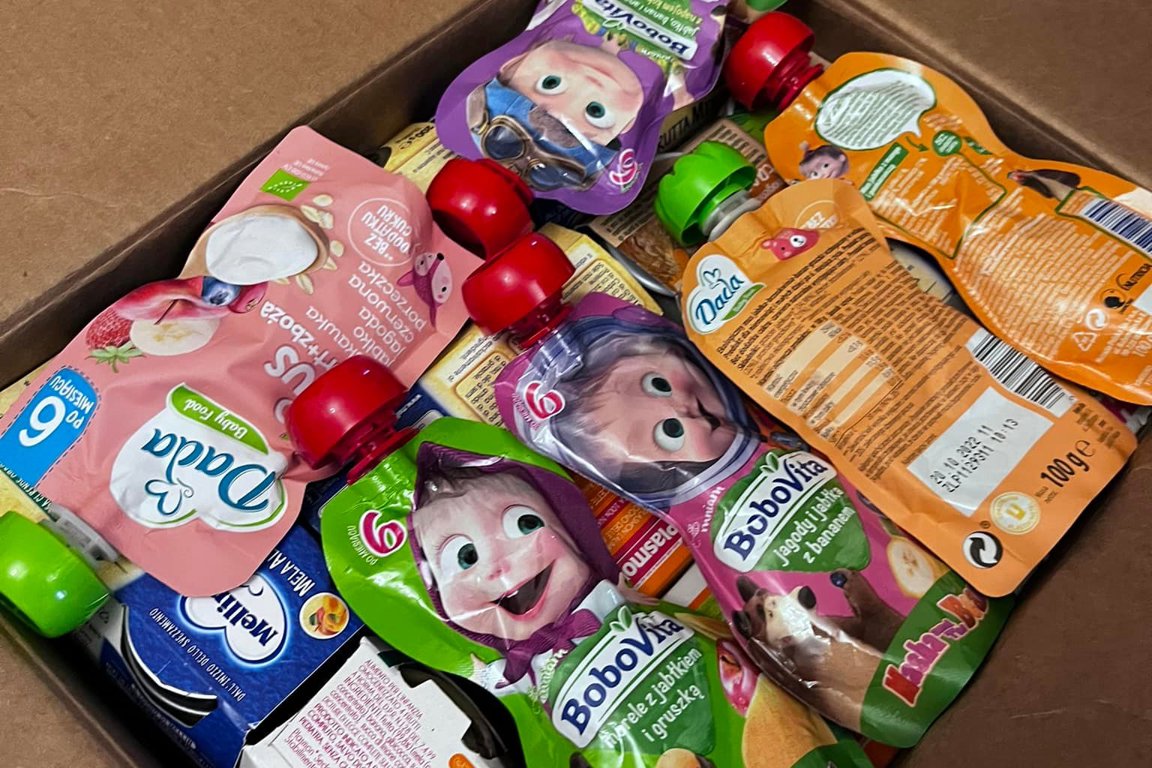 Baby Food Ready For Distribution In Ternopil, Ukraine. Photo Caritas Ukraine