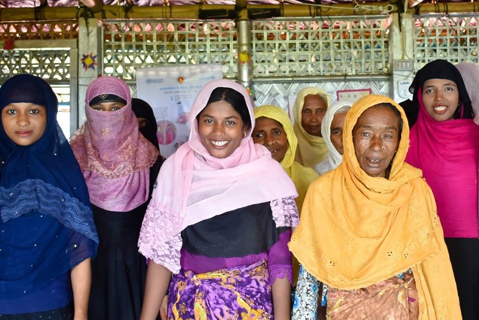 Jamila With Other Women In The Camp