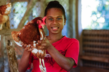 Shaniella Taking Care Of Chicken