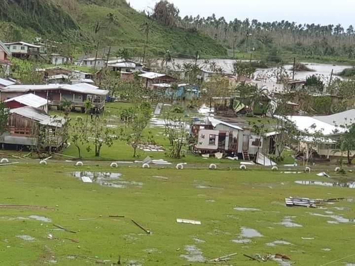 Damage In Fiji after Tropical Cyclone Yasa.