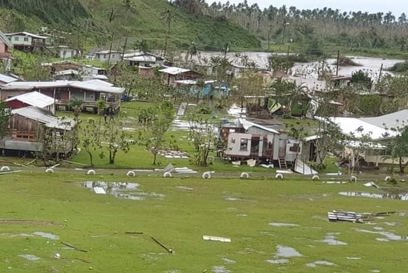 Damage In Fiji after Tropical Cyclone Yasa.