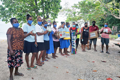 Students From The Solomon Islands Receive Their School Care Kits