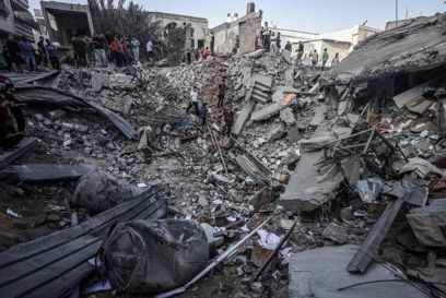 A Crater Filled With Rubble Following An Airstrike On A Church Complex Photo Credit Caritas Jerusalem