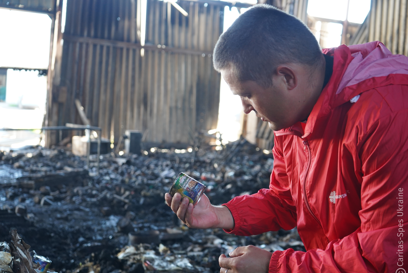 In The Ashes Of The Humanitarian Warehouse Of Caritas Spes Lviv It Was Destroyed By Russian Drones Photo Credit Caritas Spes Ukraine